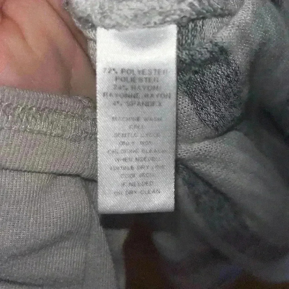 LOFT Light Gray & White Striped Cowl Neck Plush
Pullover Sweater WOMENS - Picture 4 of 4